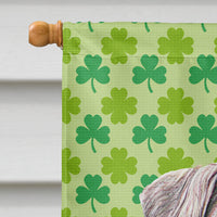 St. Patrick's Day Shamrock Schnauzer Flag Canvas House Size KJ1200CHF