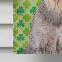 St. Patrick's Day Shamrock Schnauzer Flag Canvas House Size KJ1200CHF