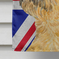 Border Terrier with English Union Jack British Flag Flag Canvas House Size LH9475CHF