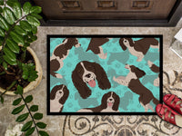 Liver English Springer Spaniel Indoor or Outdoor Mat 24x36