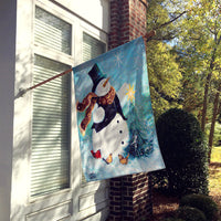 Christmas Tree Friends Snowman Flag Canvas House Size PJC1008CHF