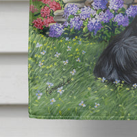 Border Collie Crossing Flag Canvas House Size PPP3030CHF