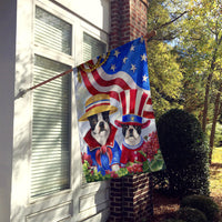 Boston Terrier USA Flag Canvas House Size PPP3038CHF