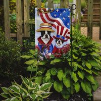 Boston Terrier USA Flag Garden Size PPP3038GF