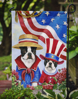 Boston Terrier USA Flag Garden Size PPP3038GF