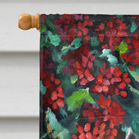 Cairn Terrier Geraniums Flag Canvas House Size PPP3052CHF