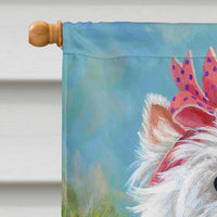 Westie Springtime Flag Canvas House Size PPP3132CHF