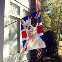 Boxer Cooper with English Union Jack British Flag Flag Canvas House Size RDR3030CHF