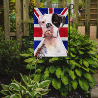 Boxer Cooper with English Union Jack British Flag Flag Garden Size RDR3030GF