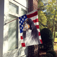 USA American Flag with Springer Spaniel Flag Canvas House Size