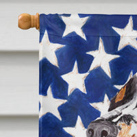 USA American Flag with Springer Spaniel Flag Canvas House Size