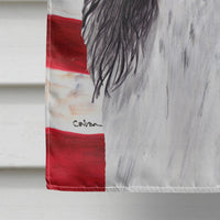 USA American Flag with Springer Spaniel Flag Canvas House Size