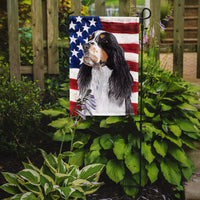USA American Flag with Springer Spaniel Flag Garden Size