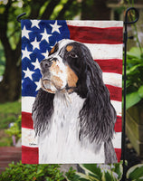 USA American Flag with Springer Spaniel Flag Garden Size