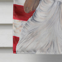 USA American Flag with Welsh Springer Spaniel Flag Canvas House Size