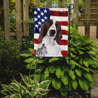 USA American Flag with Welsh Springer Spaniel Flag Garden Size