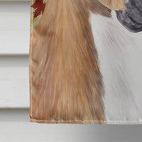 Boxer Fall Leaves Portrait Flag Canvas House Size