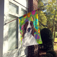 Welsh Springer Spaniel Easter Eggtravaganza Flag Canvas House Size
