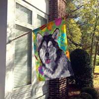 Alaskan Malamute Easter Eggtravaganza Flag Canvas House Size SC9489CHF