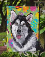 Alaskan Malamute Easter Eggtravaganza Flag Garden Size SC9489GF