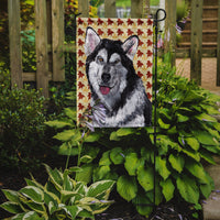 Alaskan Malamute Fall Leaves Flag Garden Size SC9495GF