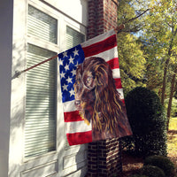Boykin Spaniel USA American Flag Flag Canvas House Size