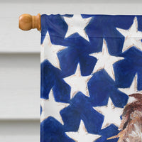 Boykin Spaniel USA American Flag Flag Canvas House Size