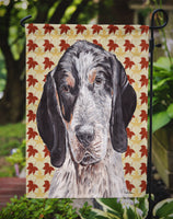 Blue Tick Coonhound Fall Leaves Flag Garden Size SC9673GF
