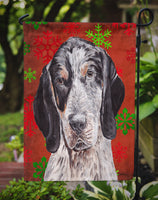 Blue Tick Coonhound Red Snowflakes Holiday Flag Garden Size SC9745GF