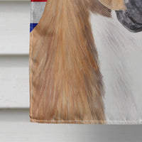 Boxer with English Union Jack British Flag Flag Canvas House Size SC9847CHF