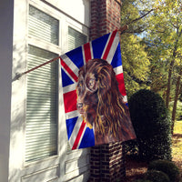 Boykin Spaniel with Engish Union Jack British Flag Flag Canvas House Size SC9862CHF