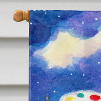 English Springer Spaniel Flag Canvas House Size