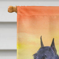 Schnauzer Flag Canvas House Size