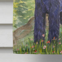 Schnauzer Flag Canvas House Size