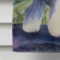 Schnauzer Flag Canvas House Size