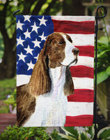 USA American Flag with Springer Spaniel Flag Garden Size