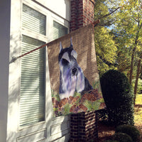 Schnauzer Flag Canvas House Size
