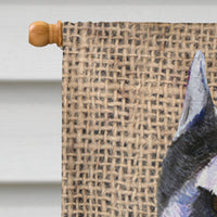 Schnauzer Flag Canvas House Size