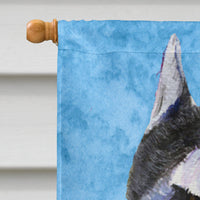 Schnauzer Flag Canvas House Size