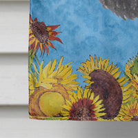 Schnauzer Flag Canvas House Size