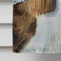 Springer Spaniel Winter Snowflakes Holiday Flag Canvas House Size