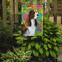 Springer Spaniel Easter Eggtravaganza Flag Garden Size