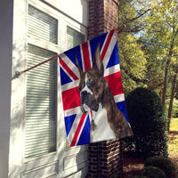 Boxer with English Union Jack British Flag Flag Canvas House Size SS4950CHF