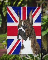 Boxer with English Union Jack British Flag Flag Garden Size SS4950GF