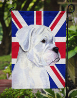 Boxer with English Union Jack British Flag Flag Garden Size SS4951GF