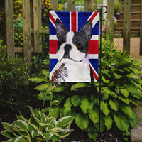 Boston Terrier with English Union Jack British Flag Flag Garden Size