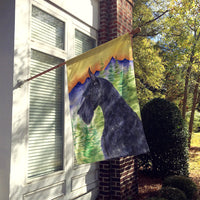 Schnauzer Flag Canvas House Size