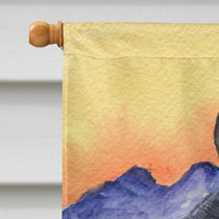 Schnauzer Flag Canvas House Size