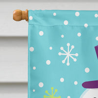 Christmas Snowman Let it Snow Flag Canvas House Size VHA3017CHF
