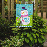 Christmas Snowman Let it Snow Flag Garden Size VHA3017GF